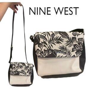 Nine West Tuscan Bird Pattern Crossbody Bag